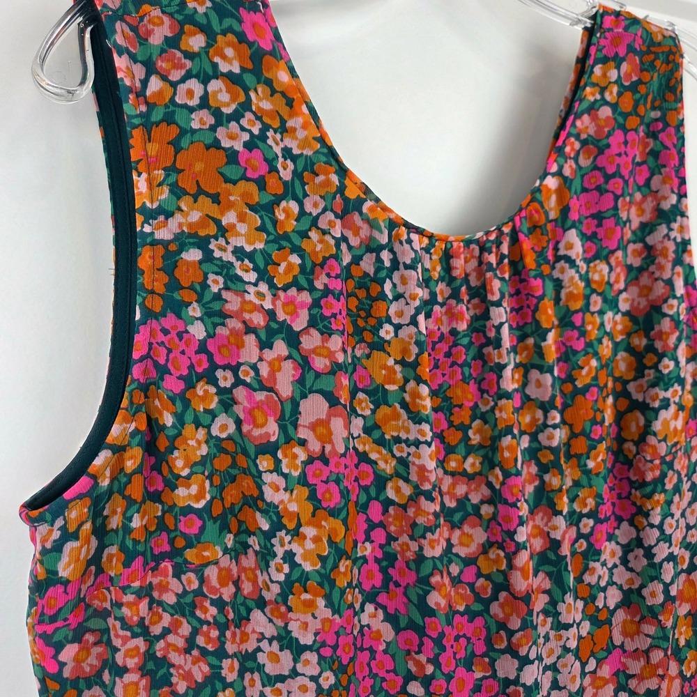 J.Crew Womens Floral Tiered Midi Dress in Micro Meadow Print Size Medium - Picture 5 of 13